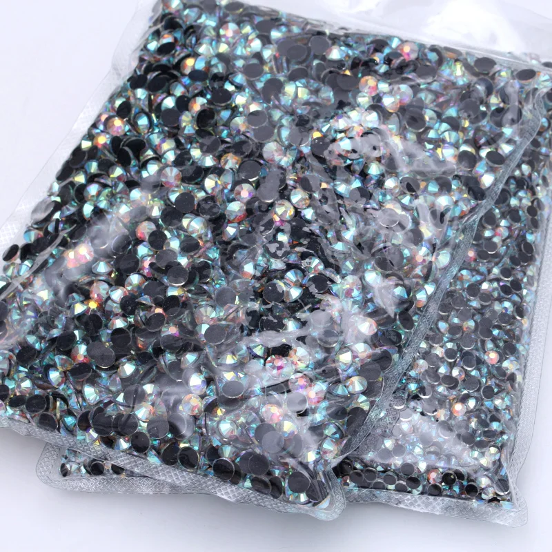 
Big Package Multi Size Colorful Glass DMC Hot Fix Rhinestones for Rhinestone Sandals Decoration 