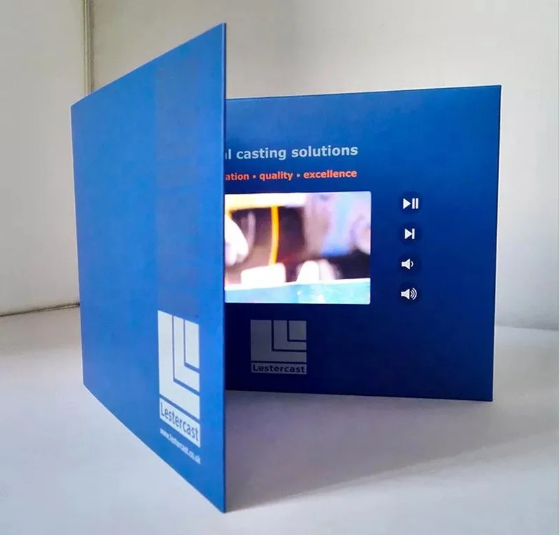 Customize Video Photo Play Book with LCD 2.4 4.3 5 7 10 inch Screen Video Player Book