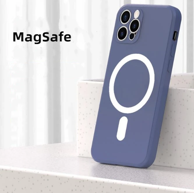  Официальный Оригинальный чехол для i Phone 12 Pro Mag безопасный с беспроводной зарядкой жидкий силиконовый