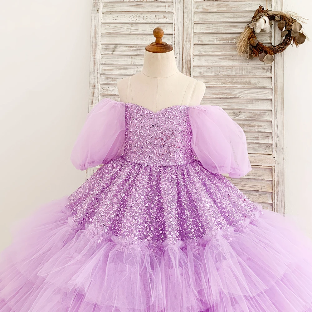 2023 Girls Dress Fashion Kids Clothes Children Wedding Party Princess Dresses Baby Girl Flower Tulle christmas Dress