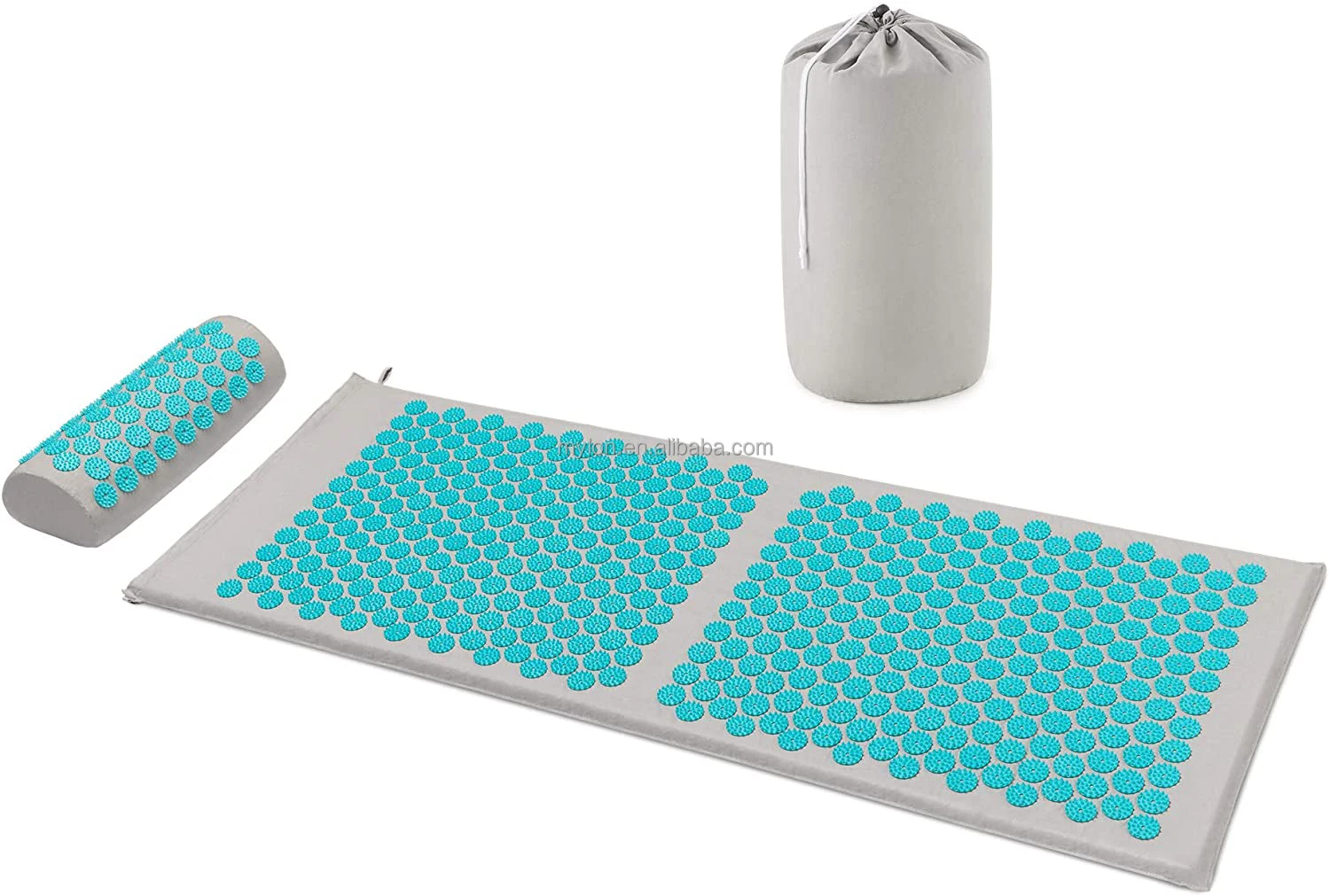 Natural Organic Coconut Acupressure Mat Large Size Foot Massage Spike Mat Yoga Accessories
