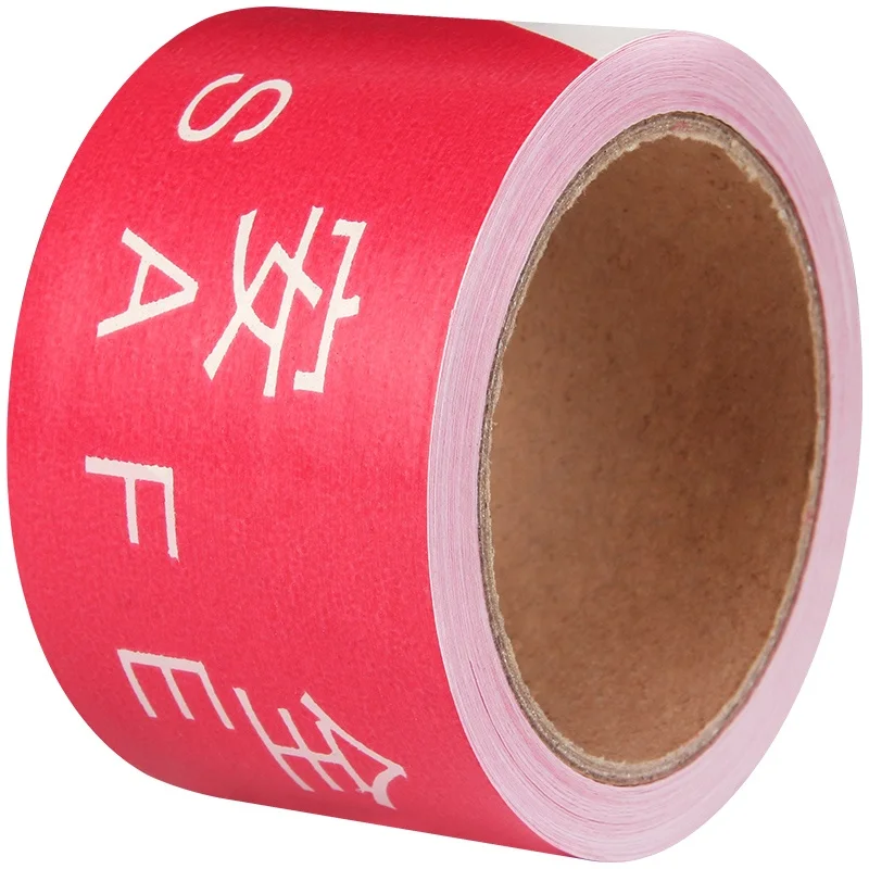 
custom blue yellow red white non adhesive PE safety caution warning barrier tape 