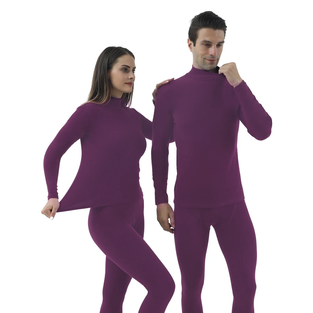 Winter best Anti-bacterial custom warm pants long johns thermal  Thick thermal underwear sets for Couple two  thermal underwear