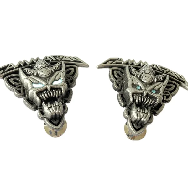 No minimum lapel pin customized antique silver soft enamel 3d metal badge pins with backing cards