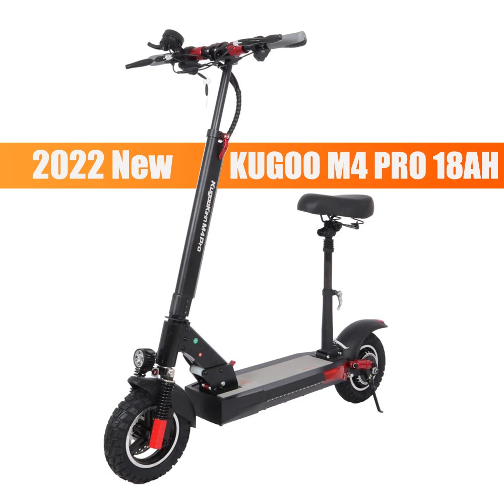 Складной и портативный Электрический скутер Kugoo M4 Pro, максимальная скорость 50 км/ч, 10 дюймов, 500 Вт