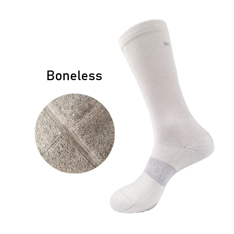 OEM Sports terry lulu Men logo socks Athletic Trainer hip-hop Skateboarding socks Running Basketball cream custom words Sock