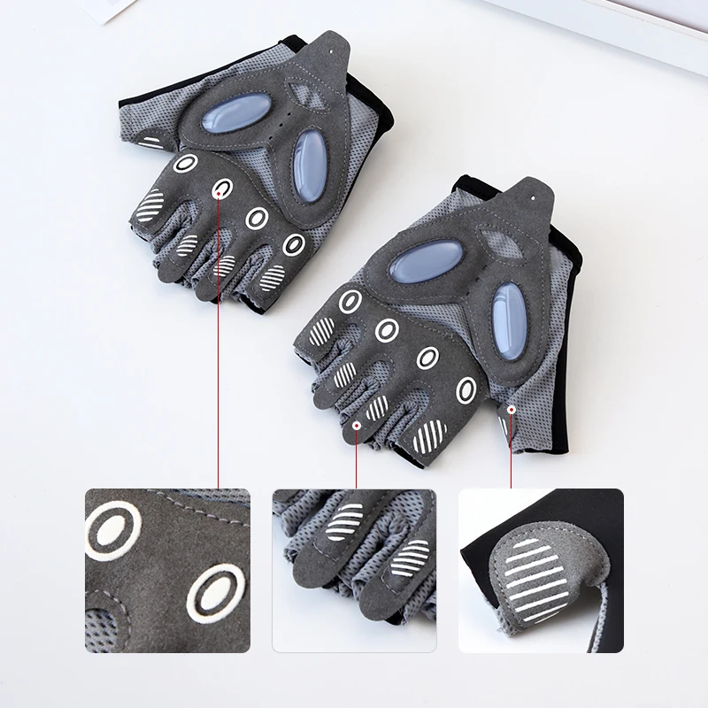 Customized Logo Workout Palm Protection Sport Fitness Half Finger Women Weight Lifting Gym Gloves