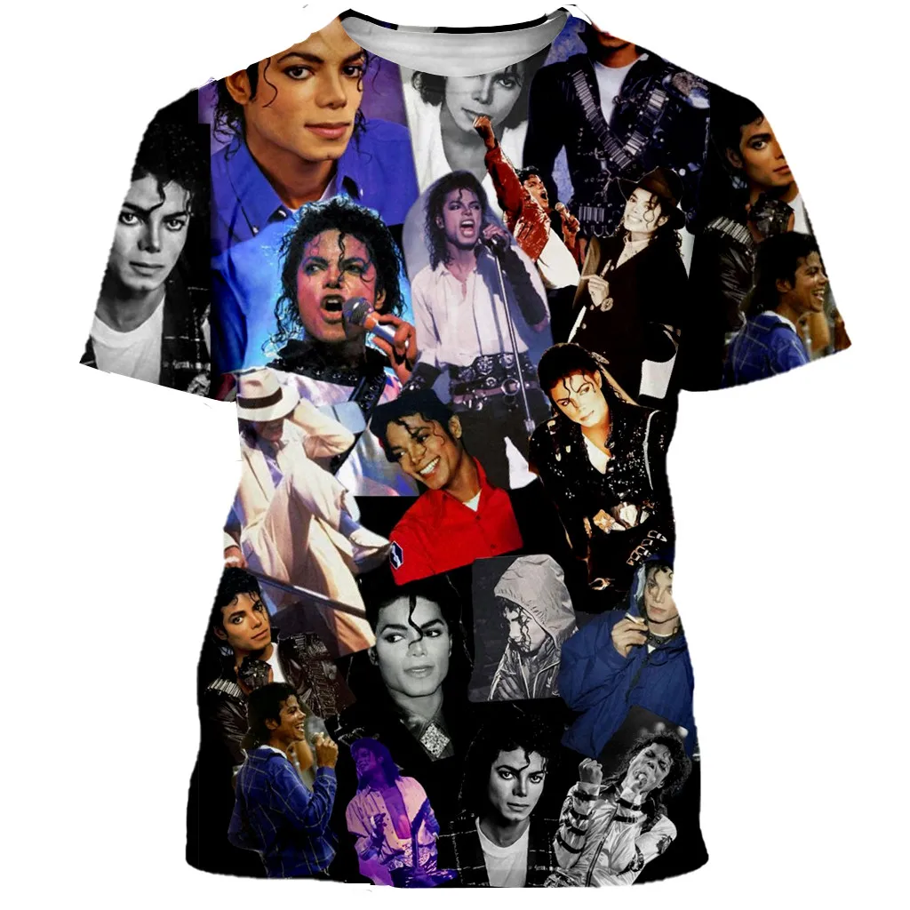 Michael Jackson T Shirt Fashion Casual 3D Printed unisex T shirts Harajuku Style Oversized Tshirt Streetwear Tee Tops