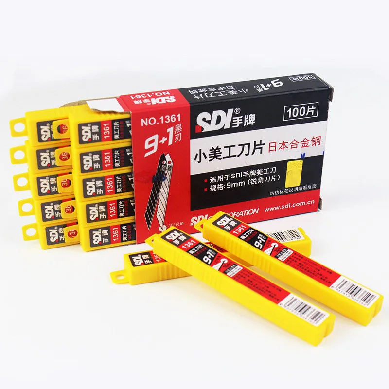 SDI alloy steel 30 degree knife Angle auto film small 9mm blade replaceable blade knife 1361