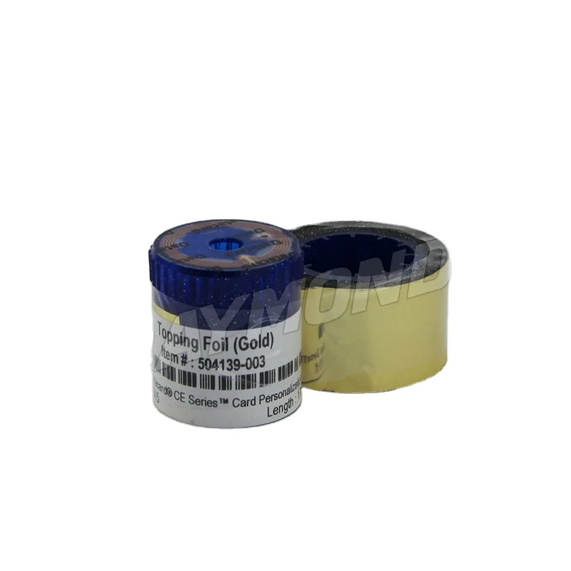 10 шт. Datacard CE840 CE870 настольные карты тиснение и принтер 504139-003 золотые ленты из фольги