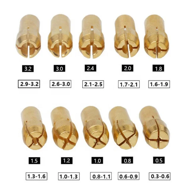 0.5-3.2mm Power tool brass mini drill chuck