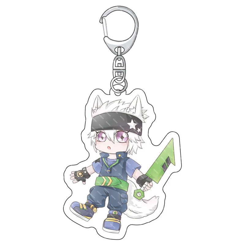 New Hot Bump World Two-Dimensional Pendant Keychain Xiu Jin Thunder Lion Animation Peripheral