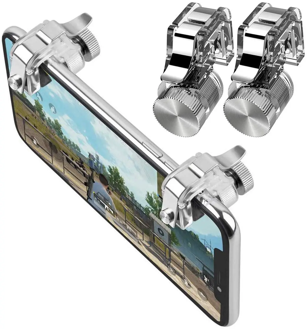 Mobile Game Controller Cellphone Game Sensitive Shoot Aim Keys L1 R1 Smartphone for Pubg Gift for Kids (4 Finger)