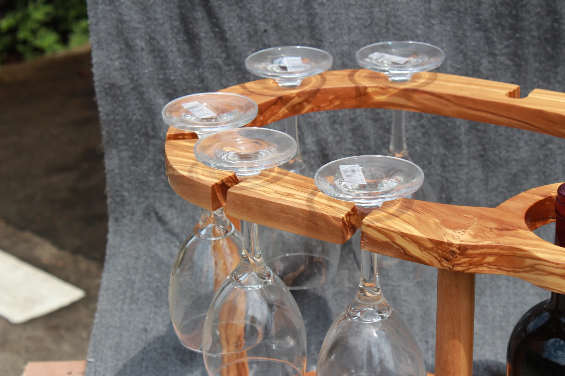 Olivewood Made Red Wine Glass Rack Hand Made Good Quality