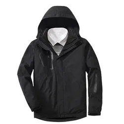 High quality oem custom logo 3 in 1 heavy thick outdoor work sport waterproof women unisex warm fleece winter jacket for men