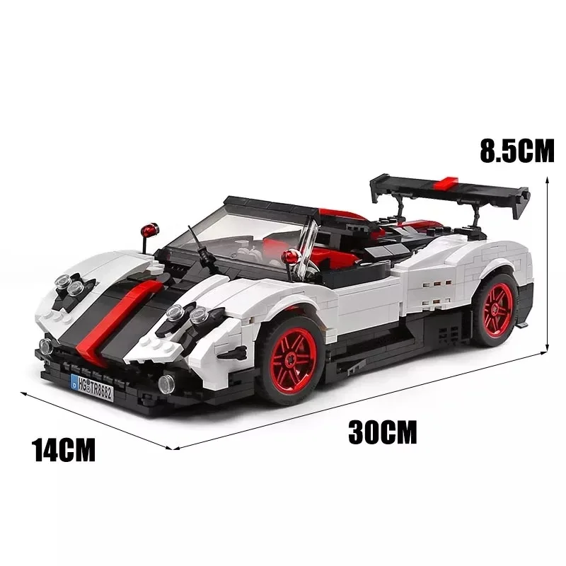 Mould King 13105 High-tech Series Sports Car Racing Technical Model Car Building Blocks For Birthday Gifts