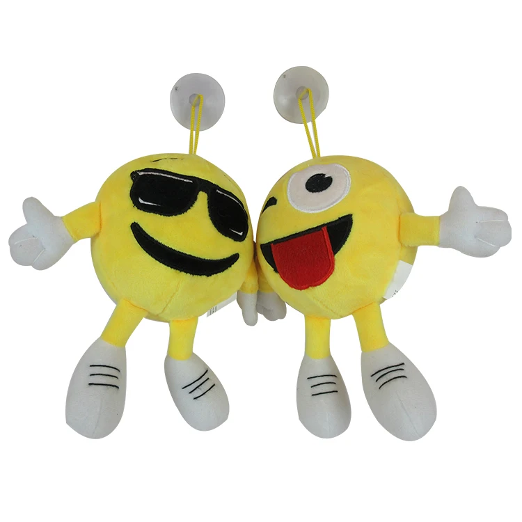 Customized Elastic Plush Ball Toy Plush Keyrings With Smile Angry Sad Different Emotion