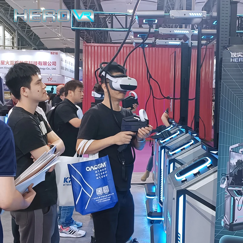 HEROVR Shopping Mall Center Adult Indoor Small Space Multiplayers Vr Sniper Shooting Gaming Machines