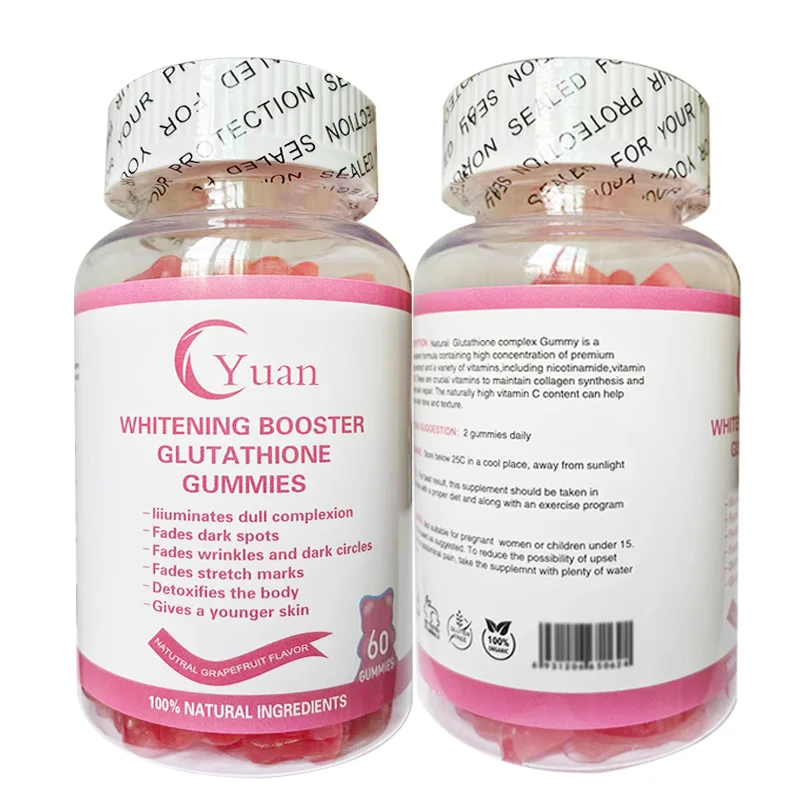 OEM/ODM Vegan Effective Skin Lightening  l-glutathione Collagen skin brightening vitamin Gummy Candy