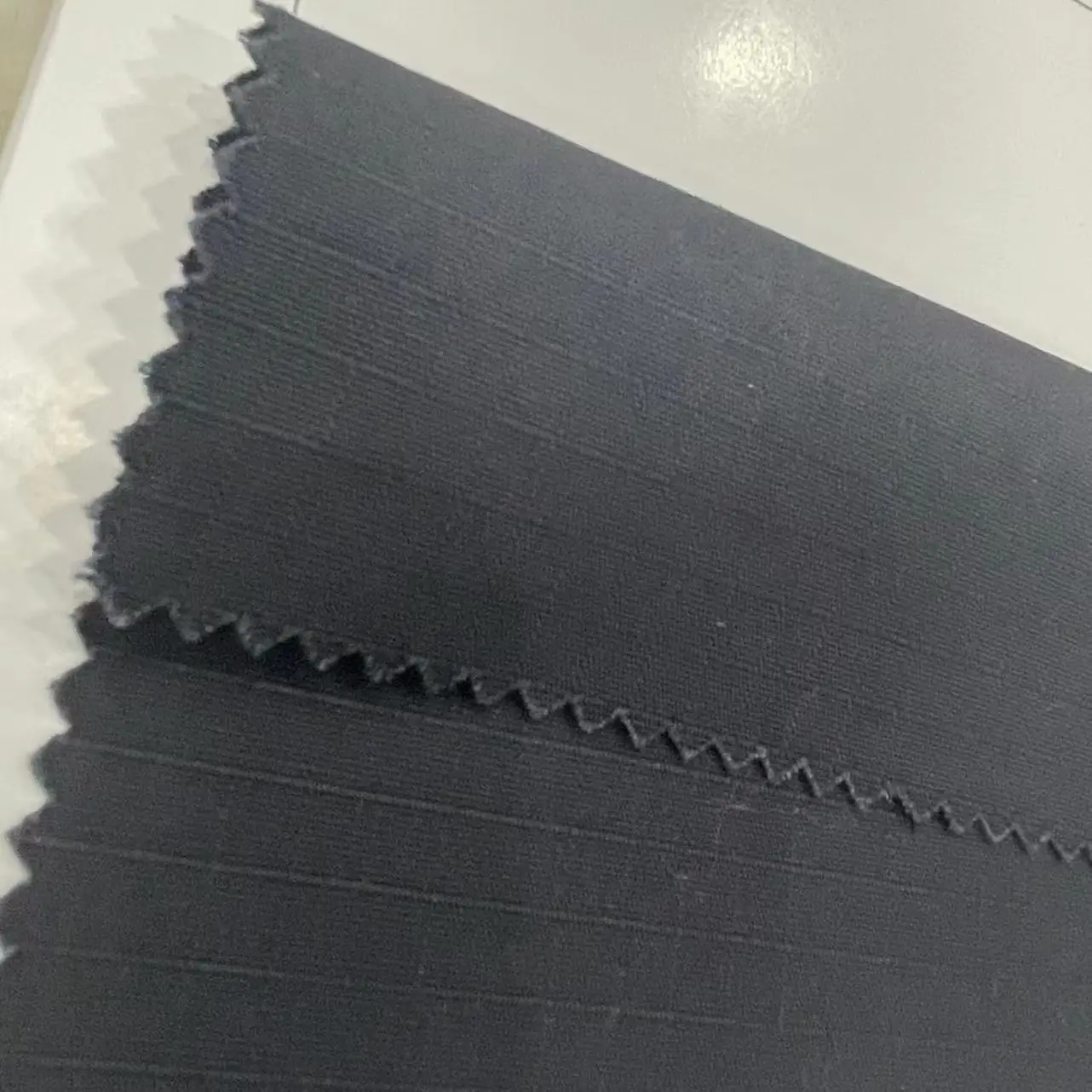 china supplier textile poly/cotton plaid yarn-dyed  ribstop black military/police uniform fabric