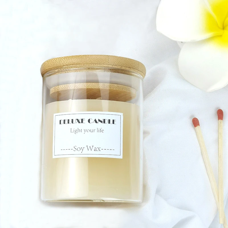 
Customizeable wholesale High Quality Luxury Empty Cear Glass Candle Jars For Candle Making Candle Container With Lids 