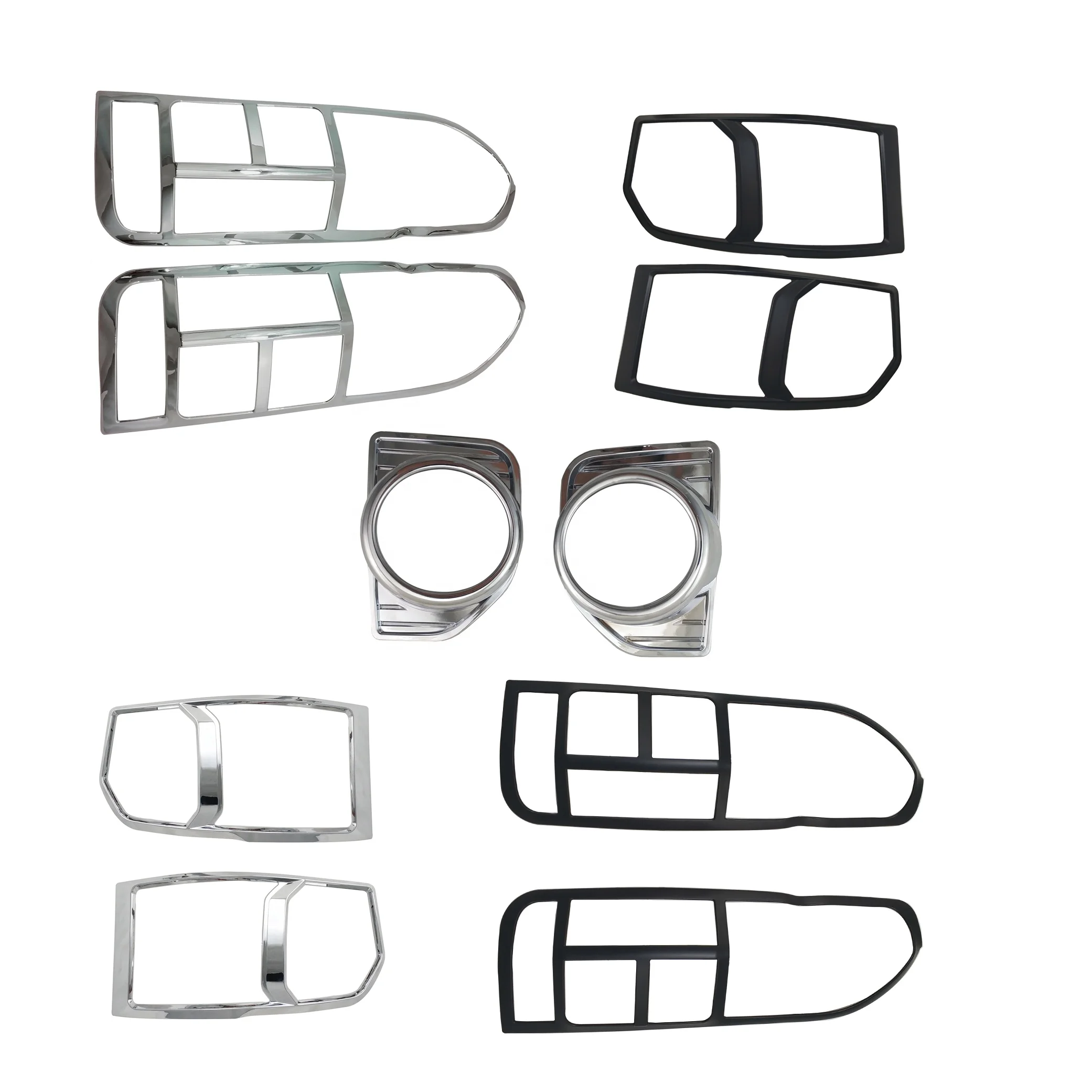 Good quality car exterior accessories auto chrome set toyota hiace V bus 2016 car model car ABS chrome full set