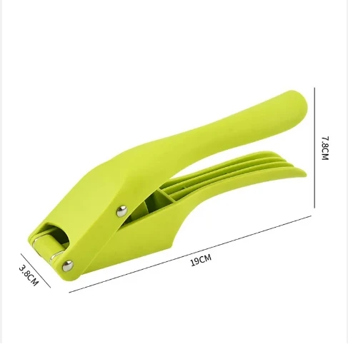 2024 Hot Sell Multipurpose 2 In 1 Manual Pp Handle Stainless Steel Garlic Press Crusher Ginger Vegetable Chopper