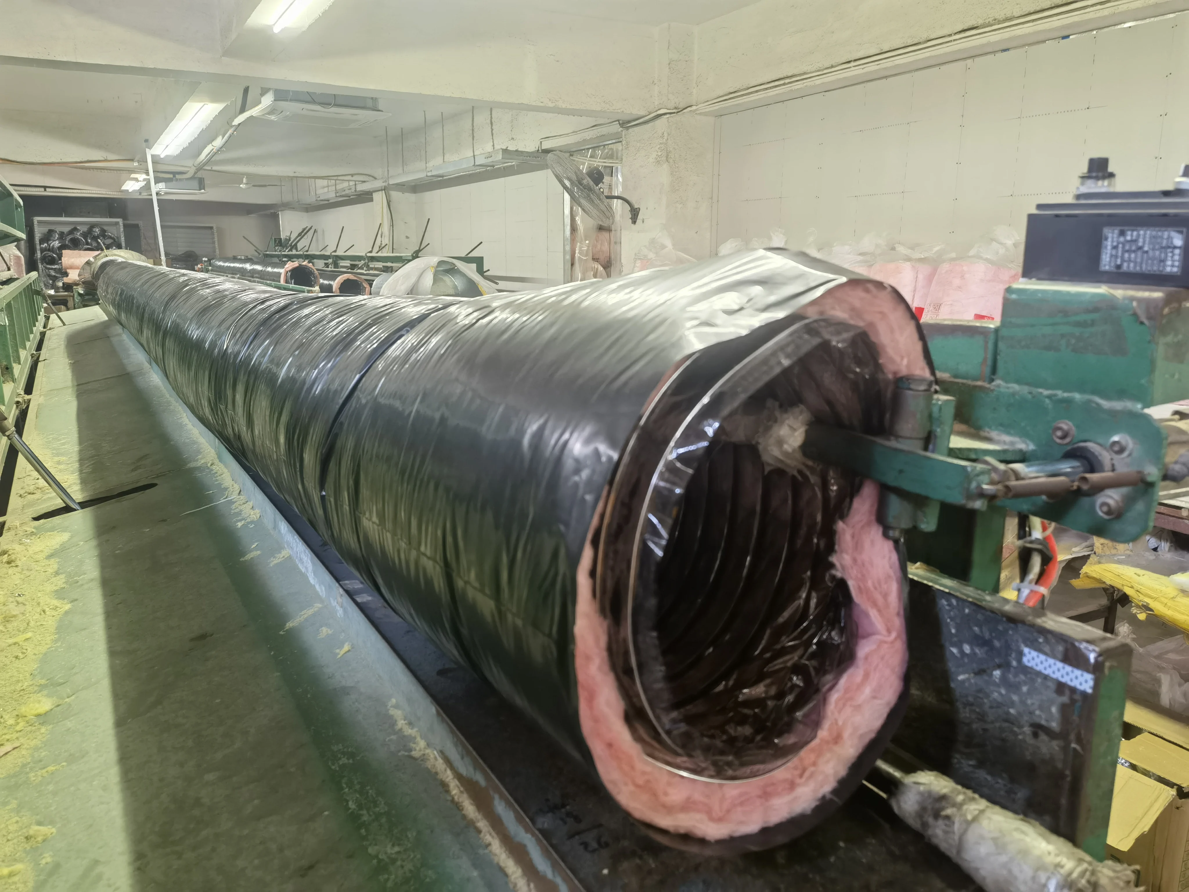 Good Quality Flexible Duct Manufacturer Black Color 8 Inch Flexible Air Duct hvac insulation ducts