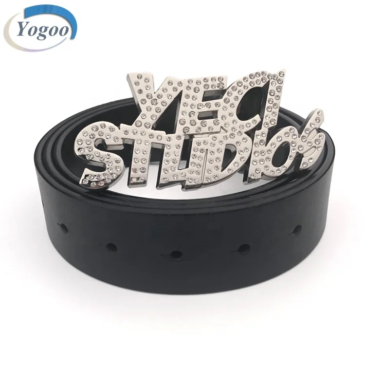 Wholesales Silver Plating Women Fashion Solid Custom Brand Name Logo Metal Buckle for Leather Belts