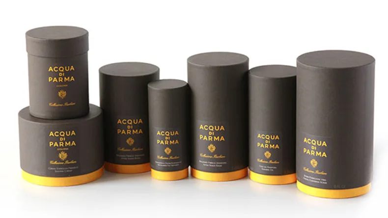 Multi-size Custom Brand Logo Large Cardboard Essential Oil Perfume Storage Gift Packaging cosmetic paper tube Paper Cylinder