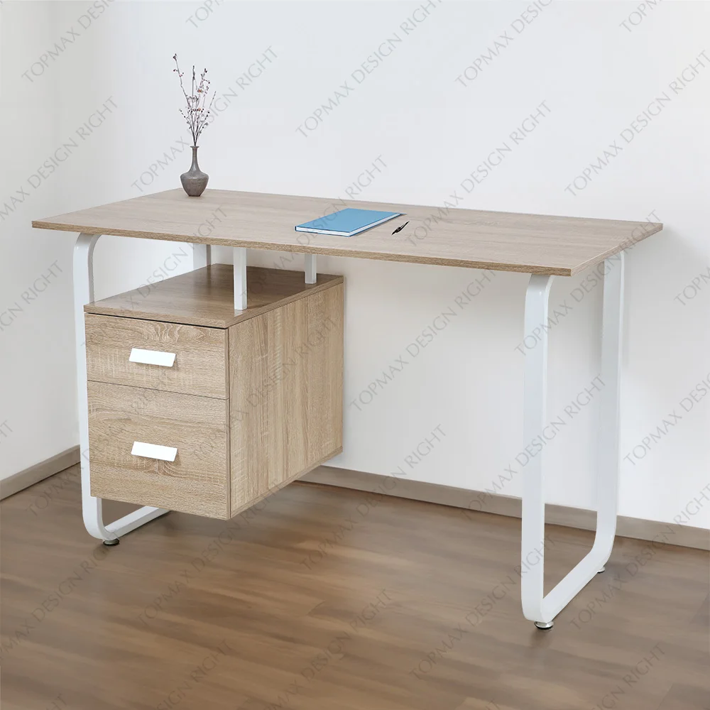 China Manufacturer Reasonable Price Long Computer Table Metal Frame Steel Desk Home Office Computer Table For Office Work