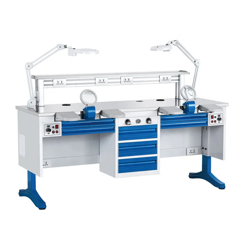 Electronic Work table Dental Lab Furniture Adjustable Laboratory Workbench