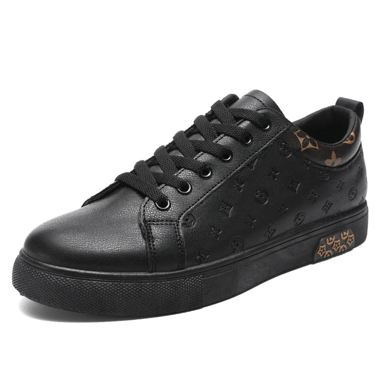 2023 Spring Whole Sale Men Confort Lace-up Casual Skateboarding Shoes For New Cheap Model Other Round Flat Walking Style Shoes