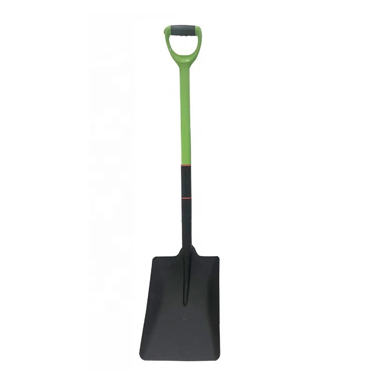 Carbon steel agriculture farming fiberglass handle garden spade shovel