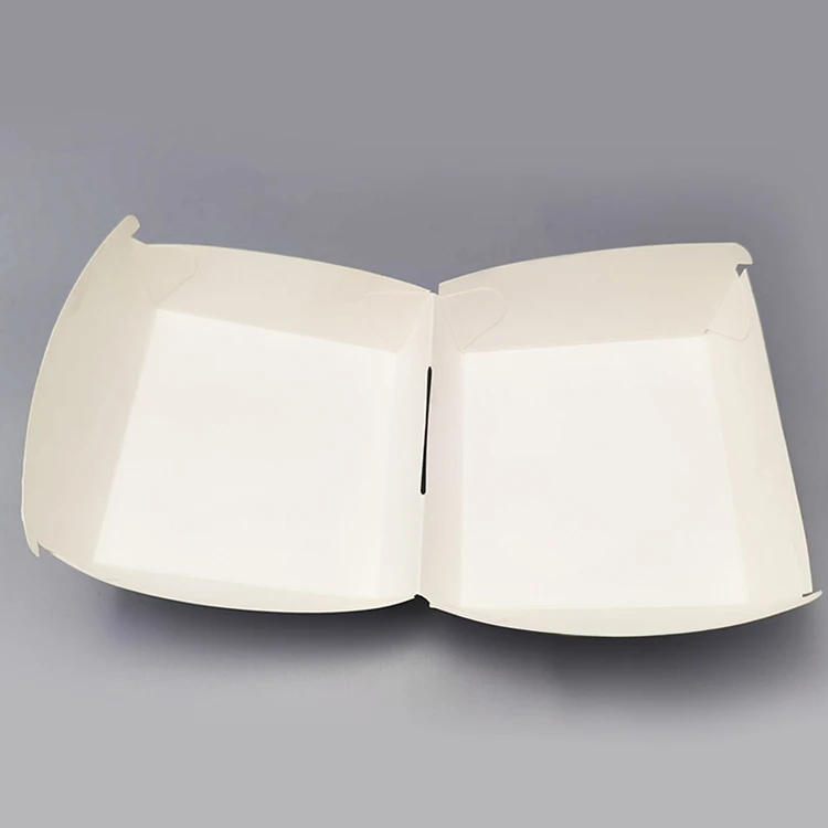 Kingwin Custom Disposable Food Grade Cardboard Hamburger Packaging Paper Burger Box