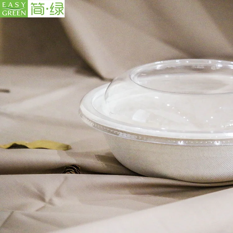 Легко зеленый 100% compostable на вынос sugarcane bagasse биоразлагаемая миска для супа с