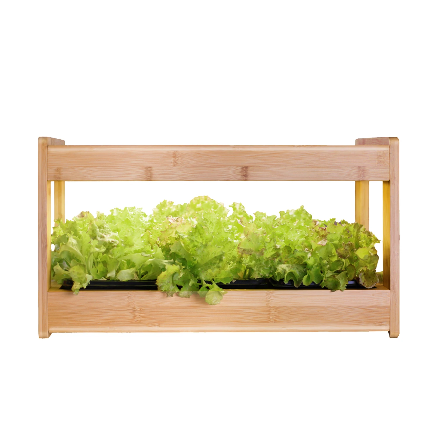 LED Bamboo indoor garden for seeding Smart seed planter home led grow kit Creative Mini Smart Garden