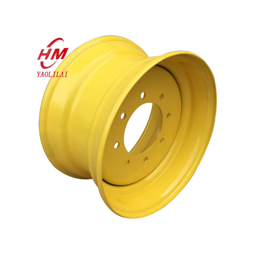 Rim manufacturer skid steer loader rims 8.25x16.5 steel custom rims 8 holes for 10-16.5 tire