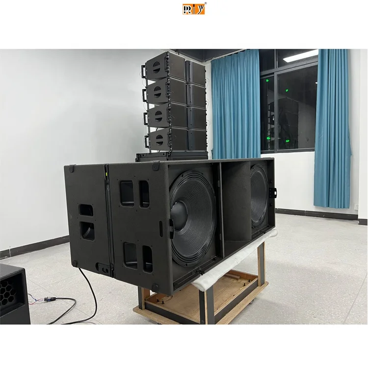 KS28 Line Array Speaker Dual 18 inch Bass Subwoofer Speaker for Music Stage