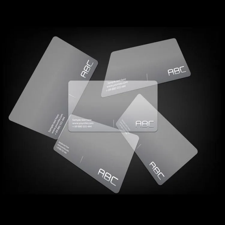 
Custom Frosted Matte Printing PVC Plastic Business Card With Own Logo 