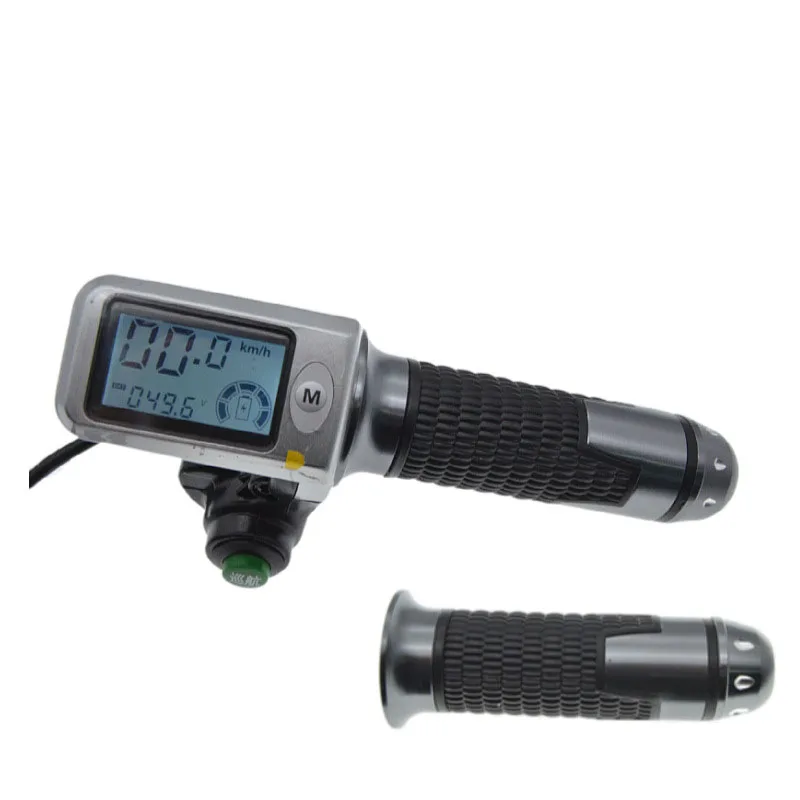 Wholesale Electric bike motorcycle throttle Handle  Electric vehicle Accelerator Handle Assembly with LCD display screen