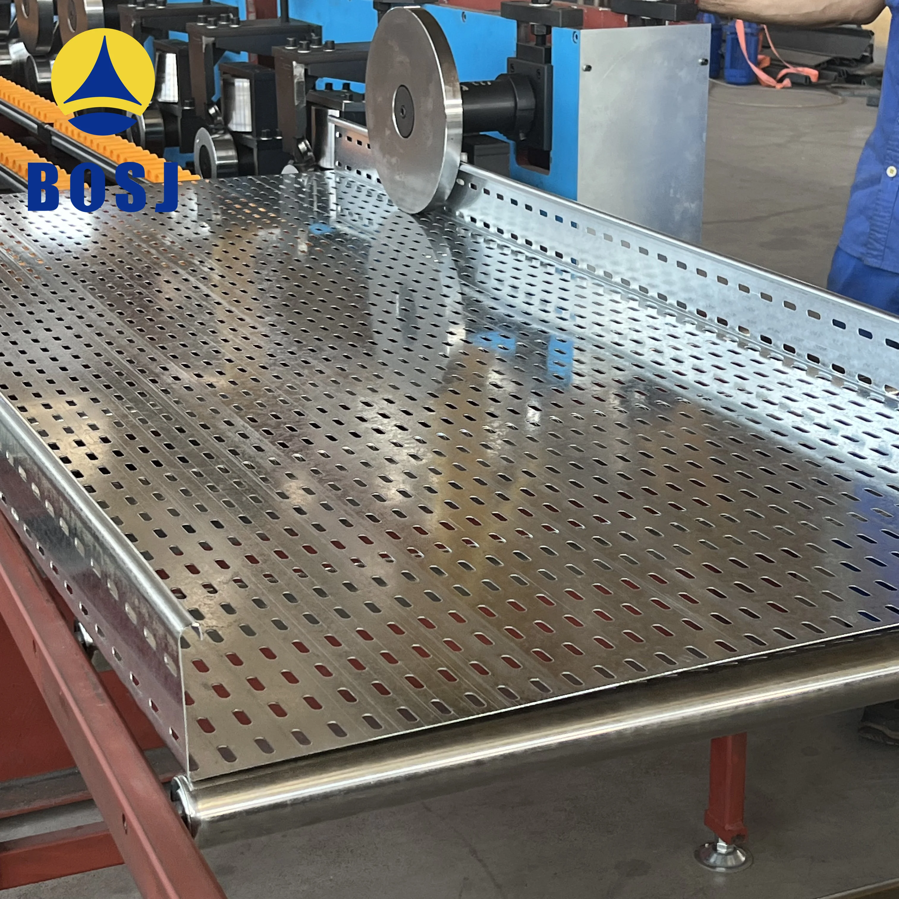 Perforated Cable Tray With Accessories Galvanized Steel Cable Tray making  machine cable tray roll forming machine