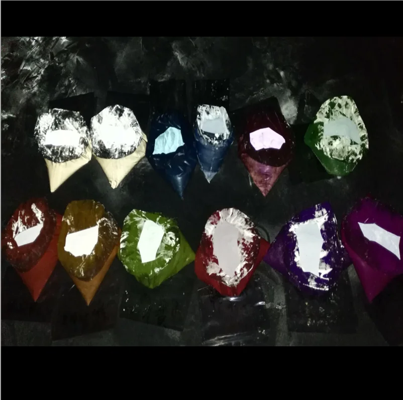 high bright reflection glow red green blue reflective powder colorful bead pigment for manicure nail polish paint decoration