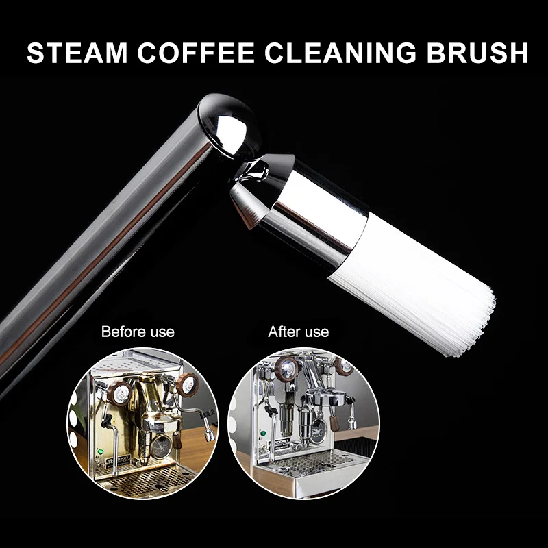 Factory Direct Sale Coffee Cleaning Brush Espresso Coffee Machine Brush With Steam Cleaning Nylon Bristle