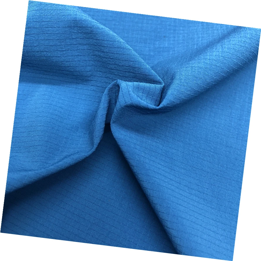 40D plaid 4 four way stretch ripstop nylon elastic fabric for coat and sportswear