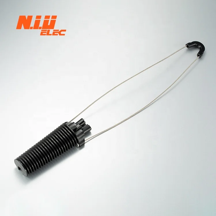 Single Core UV protect Dead End Anchor Clamp  for Fiber Optic Cables