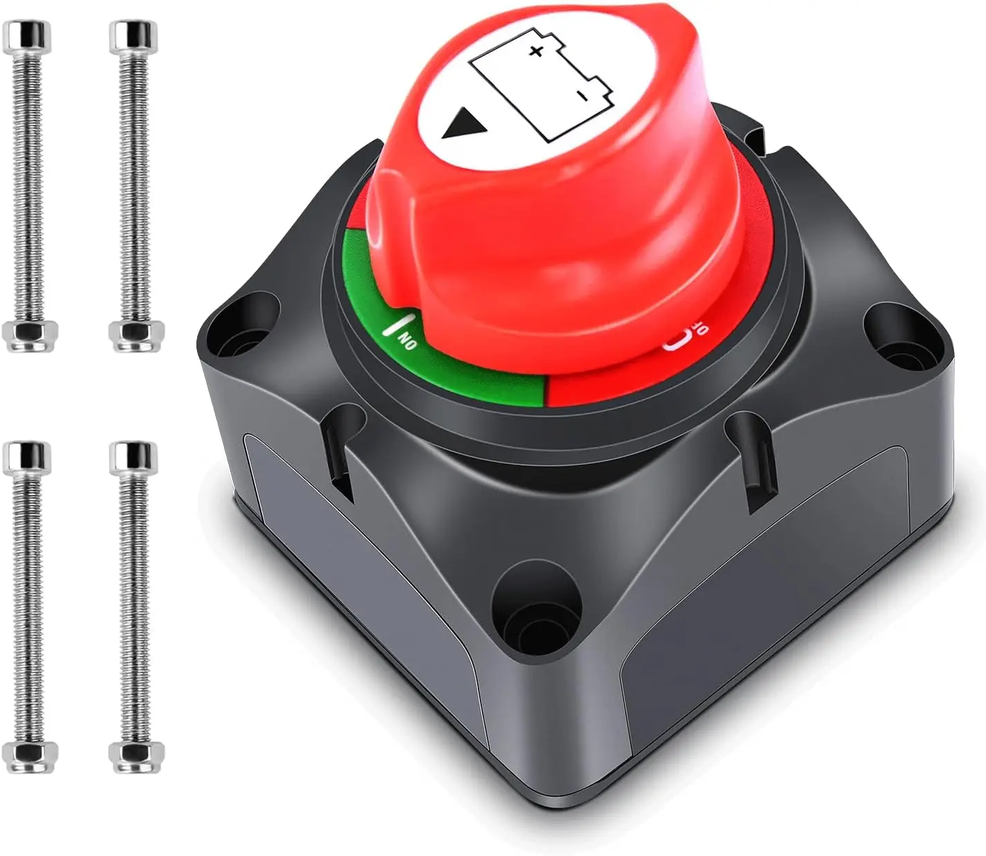 1-2-Both-Off Battery Disconnect Switch, 12-48 V Battery Master Cut Shut Off Isolator Switch