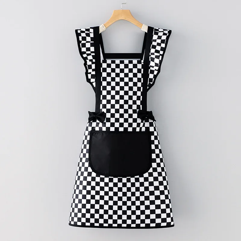 Waterproof Apron Chef Aprons for Women with Adjustable Bib Apron for Dishwashing Cooking Kitchen