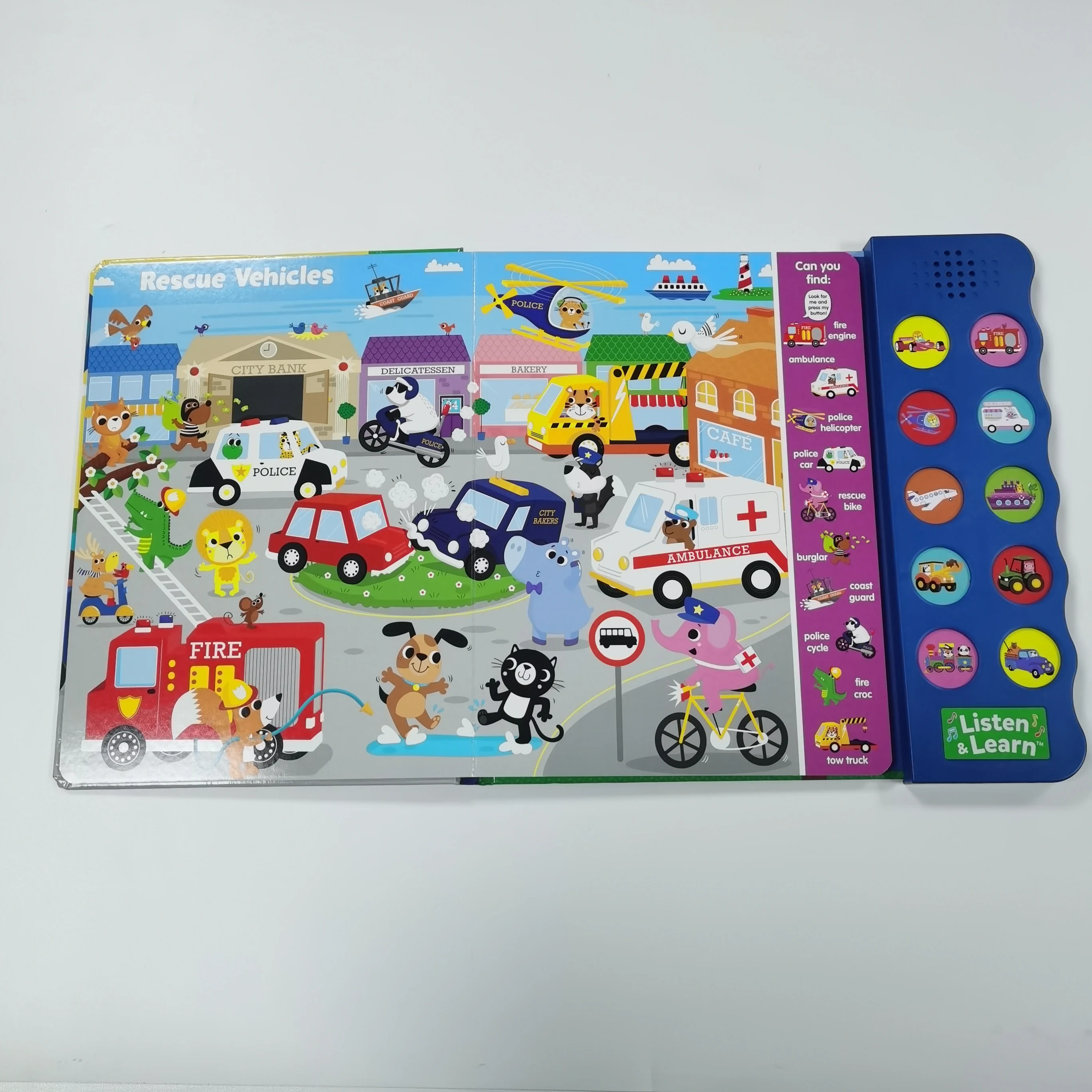 English Audio Books Custom Language Chinese Sound Music Book Children Books With Sound