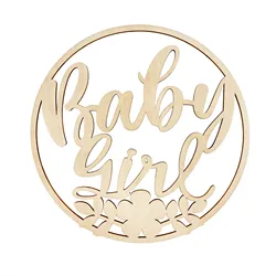 Partycool Baby Girl Letters For Girl Oh Baby Shower Photo Booth Props Laser Cutout Wooden Door Decorations Wedding Party Favors